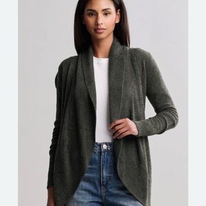 Barefoot Dreams Gray cozychic lite Open Front Cardigan
